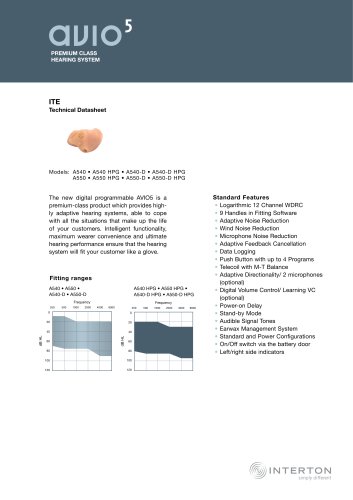 avio5 ITE Technical Datasheet