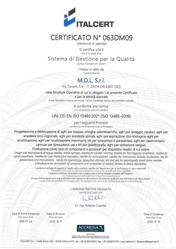 UNI CEI EN ISO 13485:2021