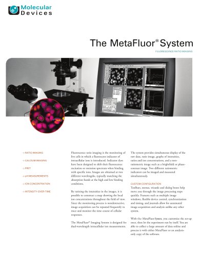 MetaFluor Software Brochure