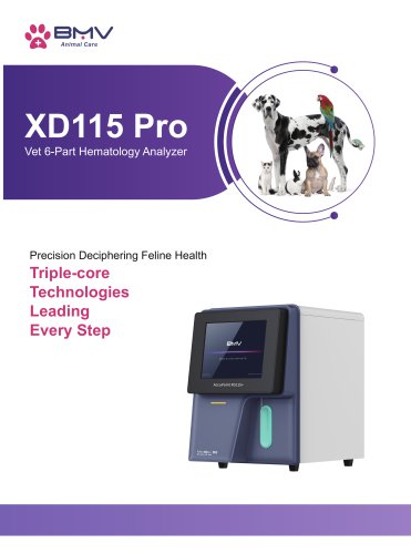 XD115 Pro Vet 6-Part Hematology Analyzer