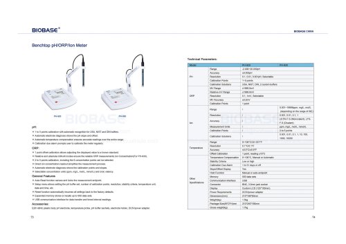 Benchtop pH ORP Ion Meter