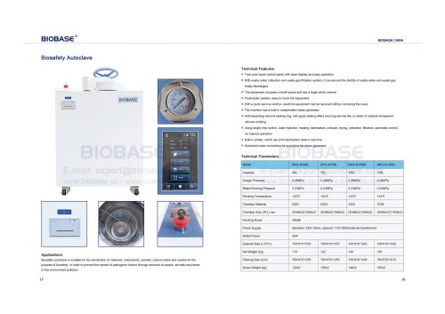 BIOBASE Biosafety Autoclave