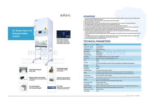 BIOBASE EC Series Class II A2 Biological Safety Cabinet EA2-2F