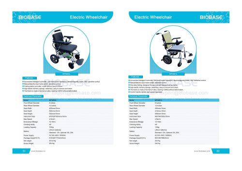 BIOBASE Electric Wheelchair