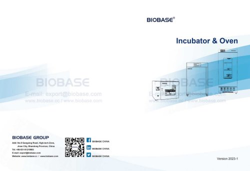 BIOBASE Incubator & Oven Products catalog