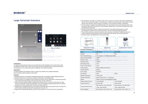 BIOBASE Large Horizontal Autoclave BKQ-Z450H&BKQ-Z650H