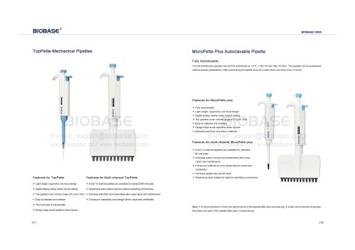 BIOBASE Pipettes