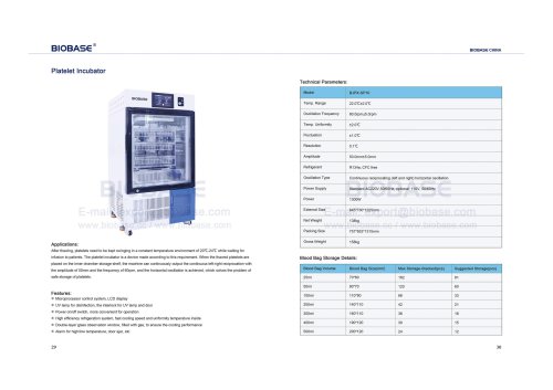 BIOBASE Platelet Incubator