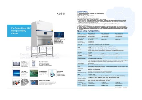 BIOBASE Pro Series Class II B2 Biological Safety Cabinet