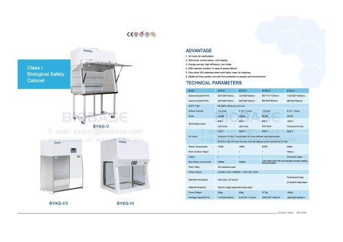 Class I Biological Safety Cabinet--BYKG-I