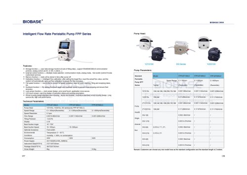 Intelligent Flow Rate Peristaltic Pump FPP series