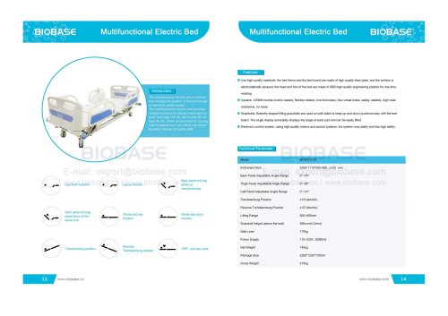 Multifunctional Electric Bed MF401D-22