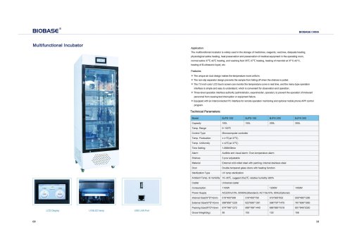 Multifunctional Incubator