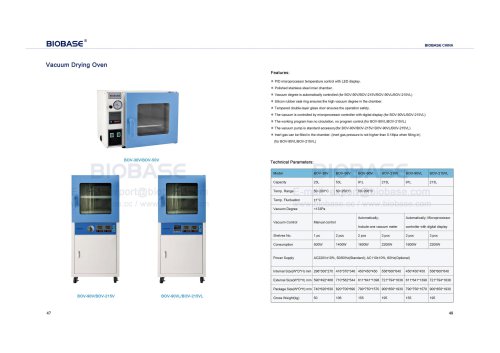 Vacuum Drying Oven