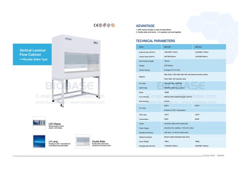 Vertical Laminar Flow Cabinet--BBS-DSC