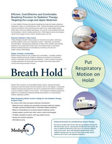 Brochure for Radiation Oncology