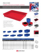 Akro-Grids Versatile work-in-process transfer containers