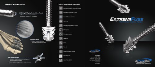 OsteoMed ExtremiFuse Hammertoe Fixation System (030-1788-B)