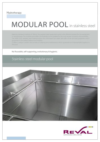 Stainless steel mudular pool