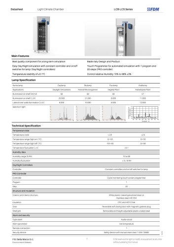 Light climate chambers