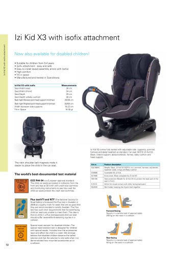 izi Kid X3 with isofix attachment