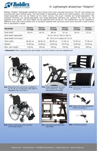 Lightweight wheelchair "Dolphin"