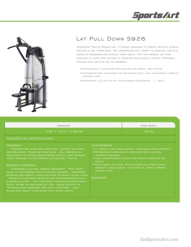 Lat Pull Down S926