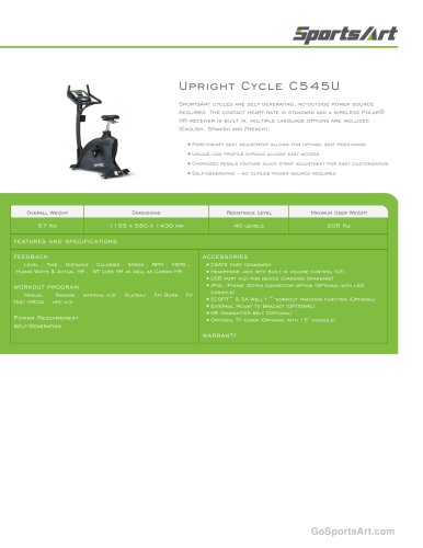 Upright Cycle C545U