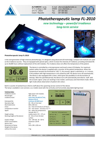 Phototherapy Lamp FL-2010