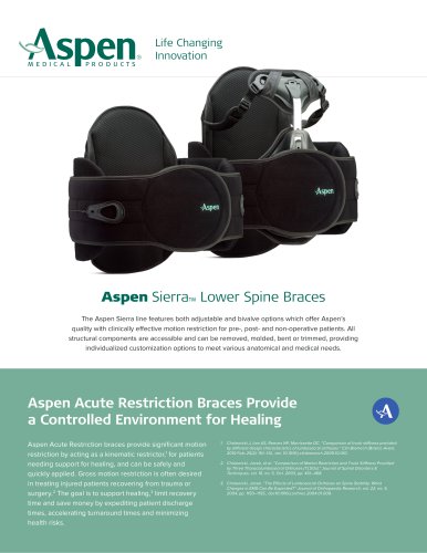 Aspen Sierra™ Lower Spine Braces