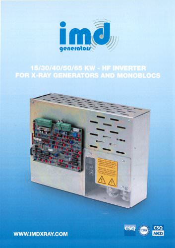 15/30/40/50/65 KW - HF INVERTER FOR X-RAY GENERATORS AND MONOBLOCS