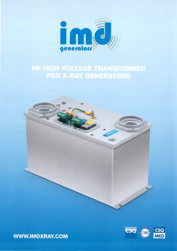 HF HIGH VOLTAGE TRANSFORMER FOR X-RAY GENERATORS