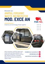 ORGANIC WASTE AND ANIMAL CARCASSES INCINERATOR MOD. EXCE AN