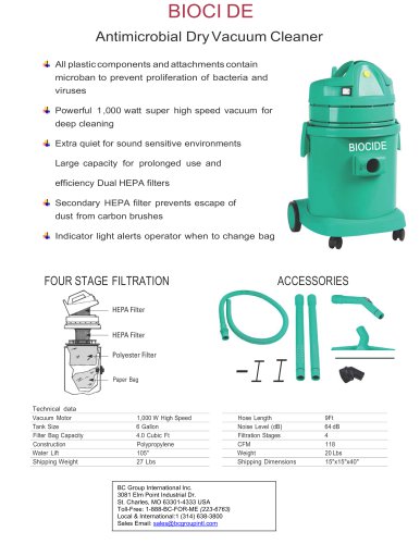 Vacuum - BIOCIDE (6 Gallon)