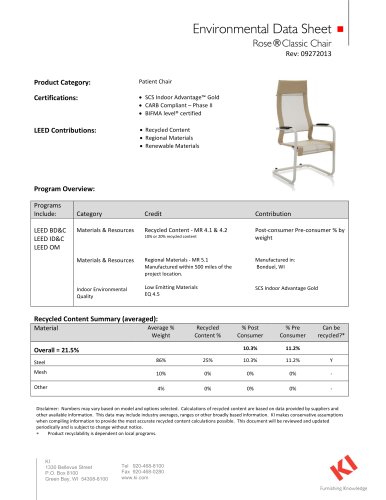 Rose ®  Classic  Chair