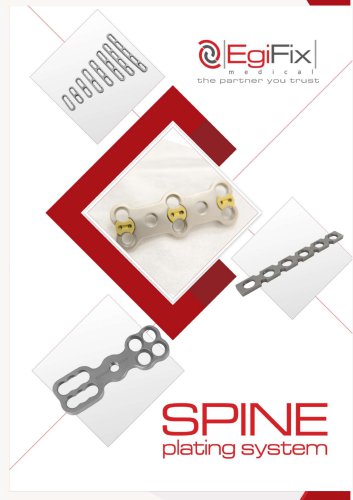 Egifix Spine Plates Catalogues