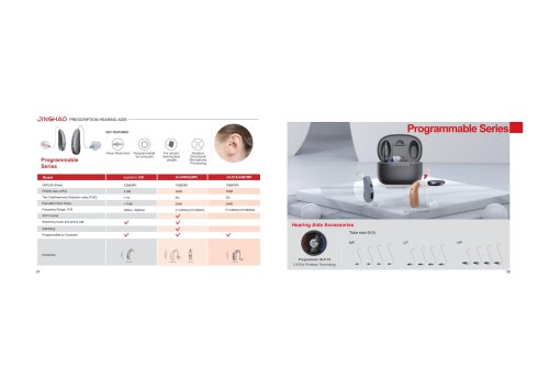 JINGHAO Programmable Hearing Aids Catalog &ndash;  B2B Portfolio 2026