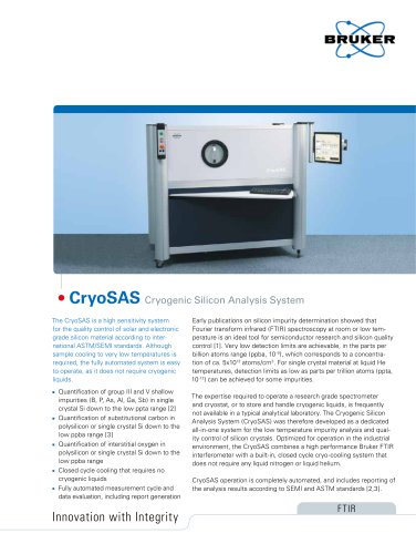 CryoSAS: Cryogenic Silicon Analysis System