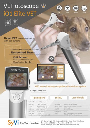 VET Otoscope-iO1 Elite Vet