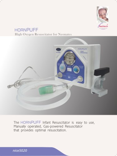 Horn Puff - High Oxygen Resuscitator for Neonates