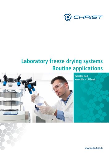 2022 Laboratory freeze drying systems Routine applications