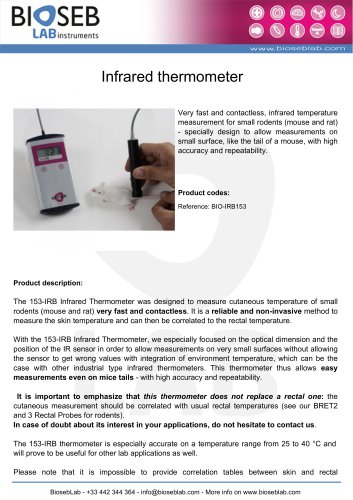 Infrared thermometer