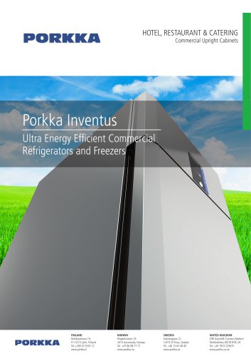 Porkka Inventus Ultra Energy Efficient Commercial Refrigerators and Freezers