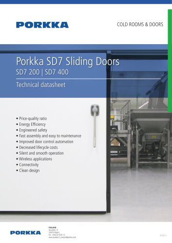 Porkka SD7 Sliding Doors SD7 200 | SD7 400