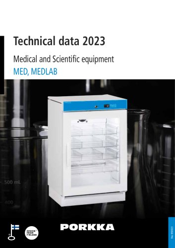 Technical data 2023 Medical and Scientific equipment MED, MEDLAB